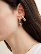 BaubleBar MLB Hoop Earring Set - New York Yankees -
Two pairs of New York Yankees earrings