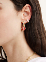 BaubleBar MLB Hoop Earring Set - Philadelphia Phillies -
Two pairs of Philadelphia Phillies earrings