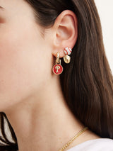 BaubleBar MLB Hoop Earring Set - Philadelphia Phillies -
Two pairs of Philadelphia Phillies earrings