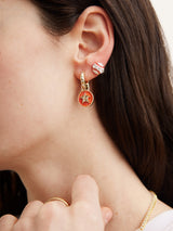 BaubleBar MLB Hoop Earring Set - Houston Astros -
Two pairs of Houston Astros earrings