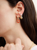 BaubleBar MLB Hoop Earring Set - Houston Astros -
Two pairs of Houston Astros earrings