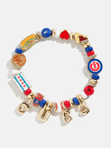 BaubleBar MLB Motif Beaded Bracelet - Chicago Cubs -
Chicago Cubs charm bracelet