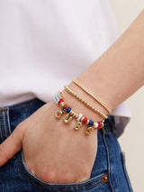BaubleBar MLB Motif Beaded Bracelet - Chicago Cubs -
Chicago Cubs charm bracelet