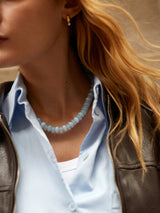 BaubleBar Joyce Semi-Precious Beaded Necklace - Blue Lace Agate -
Enjoy 25% Off: It’s the Big Biannual Event