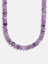 BaubleBar Joyce Semi-Precious Beaded Necklace - Light Amethyst -
Beaded necklace for stacking