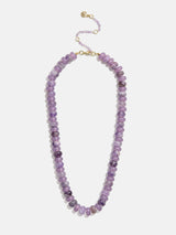 BaubleBar Joyce Semi-Precious Beaded Necklace - Light Amethyst -
Beaded necklace for stacking