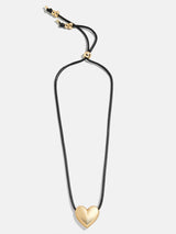 BaubleBar Millie Bubble Heart Paracord Necklace - Gold -
Gold heart pendant