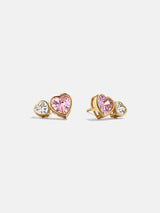 BaubleBar Perfect Pair 18K Gold Kids' Heart Earrings - Gold/Pavé -
Cubic zirconia earrings