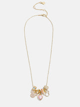 BaubleBar Disney Mickey Mouse Heart Charm Necklace - Gold/Pavé -
Gold necklace with Disney charms