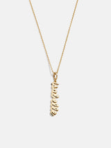 BaubleBar Mini Gold Script Cluster Custom Nameplate Necklace - 1 Name -
Personalized name necklace