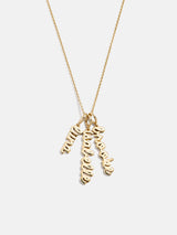 BaubleBar Mini Gold Script Cluster Custom Nameplate Necklace - 3 Names - 
    Get Gifting Early: 20% Off Custom