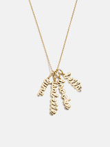 BaubleBar Mini Gold Script Cluster Custom Nameplate Necklace - 4 Names - 
    Get Gifting Early: 20% Off Custom