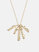 BaubleBar Mini Gold Script Cluster Custom Nameplate Necklace - 5 Names - 
    Get Gifting Early: 20% Off Custom