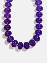 BaubleBar Joan Semi-Precious Necklace - Amethyst -
Amethyst chunky bead necklace