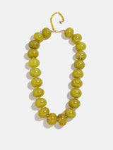 BaubleBar Joan Semi-Precious Necklace - Olive -
Olive chunky bead necklace