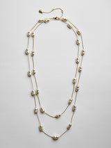 BaubleBar Teagan Long Pearl Necklace - Teagan Long Pearl Necklace -
Gold chain for necklace layering