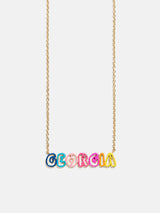 BaubleBar Color Me Mine Kids’ Custom Nameplate Necklace - Multi -
Personalized name necklace