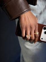 BaubleBar Varsity Number Custom Ring - Gold/Pavé -
20% OFF ENDS SOON