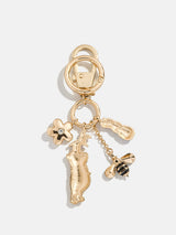 BaubleBar Disney Winnie the Pooh Dynamic Duo Bag Charm - Disney Winnie the Pooh -
Gold keychain with Disney charms