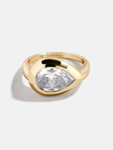 BaubleBar Pear -
Statement gold ring
