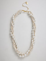 BaubleBar Adeline Pearl Layered Collar Necklace - Adeline Pearl Layered Collar Necklace -
Chunky pearl necklace