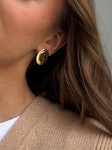 BaubleBar Samira Gold Stud Earrings - Samira Gold Stud Earrings -
Brown earrings for stacking
