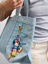BaubleBar That's Amore Heart Bag Charm - Multi -
Embellished keychain