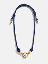 BaubleBar Eye Candy Evil Eye Paracord Necklace - Gold/Blue -
Necklace with charm
