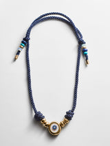 BaubleBar Eye Candy Evil Eye Cord Necklace - Gold/Blue -
Necklace with charm