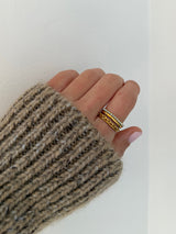 BaubleBar Camille Waterproof Ring Set - Camille Waterproof Ring Set -
Set of four gold rings