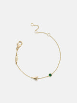 BaubleBar 18K Gold Initial Birthstone Custom Bracelet - Emerald -
20% OFF ONE WEEK ONLY