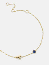 BaubleBar 18K Gold Initial Birthstone Custom Bracelet - Sapphire -
20% OFF ONE WEEK ONLY
