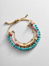 BaubleBar Rowan Semi-Precious Custom Layered Bracelet - Bora Bora -
Enjoy 20% Off Custom Jewelry