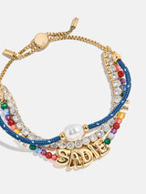 BaubleBar Rowan Semi-Precious Custom Layered Bracelet - St. Barths -
3-in-1 chains for bracelet stack