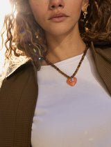 BaubleBar Semi-Precious Heart Custom Initial Necklace - Smoky Quartz -
Made with Love: 15% Off Custom
