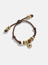 BaubleBar Eye Candy Evil Eye Paracord Bracelet - Brown -
Beaded bracelet for stacking