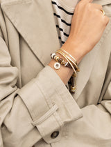 BaubleBar Eye Candy Evil Eye Paracord Bracelet - Brown -
Beaded bracelet for stacking