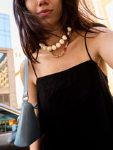 BaubleBar Jane Beaded Necklace - Smoky Ivory Quartz -
Chunky statement necklace