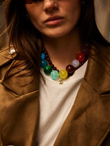 BaubleBar Jane Beaded Necklace - Rainbow -
Chunky statement necklace