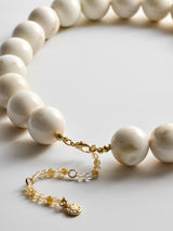 BaubleBar Jane Beaded Necklace - Smoky Ivory Quartz -
Chunky statement necklace