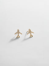 BaubleBar 14K Gold Just For Fun Earrings - Airplane -
Stackable earrings