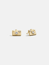BaubleBar 14K Gold Just For Fun Earrings - Camera -
Stackable earrings