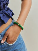 BaubleBar Kelly Semi-Precious Beaded Bracelet - Malachite -
Big Summer Kickoff