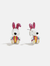 BaubleBar Peanuts Snoopy Easter Earrings - White/Black -
Enamel stacking earrings