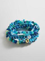 BaubleBar Darcy Beaded Bracelet Set - Blue -
Set of five stacking bracelets