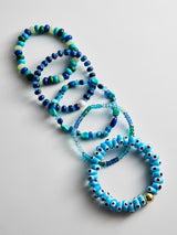 BaubleBar Darcy Beaded Bracelet Set - Blue -
Set of five stacking bracelets