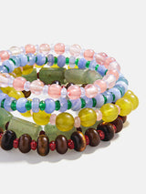 BaubleBar Darcy Beaded Bracelet Set - Muted Multi -
Set of five stacking bracelets