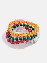 BaubleBar Darcy Beaded Bracelet Set - Vibrant Multi -
Set of five stacking bracelets