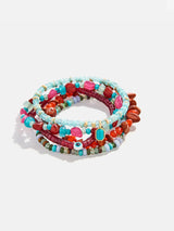 BaubleBar Darcy Beaded Bracelet Set - Red -
Set of five stacking bracelets