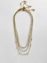 BaubleBar Tate Waterproof Necklace Set - Tate Waterproof Necklace Set -
Gold chain necklace layers